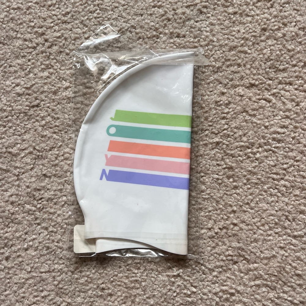 Jolyn Stripe swim cap